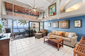 Hale Mahina B402- Updated & spacious top floor beachfront condo